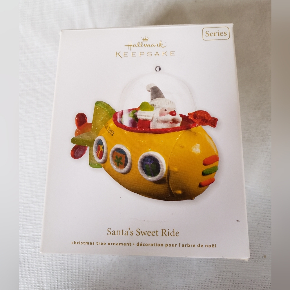 HALLMARK 2012 SANTA'S SWEET RIDE # 6 IN SERIES ORNAMENT